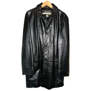 Vintage Banana Republic Long Leather Jacket Men’s size M